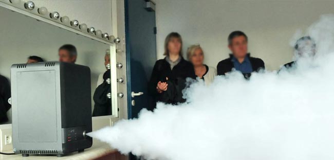 Démonstration de la diffusion rapide du brouillard