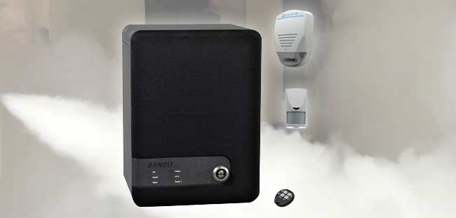 Dispositif générateur de brouillard installé en hauteur